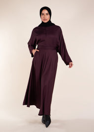 Twill Skirt Plum