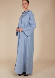 Loose Fit Cotton Maxi Blue