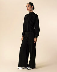 Mandarin Co-Ord Set Black