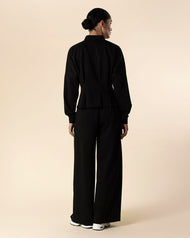 Mandarin Co-Ord Set Black