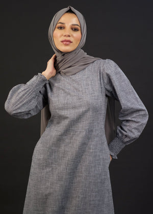 Monochrome Cotton Abaya
