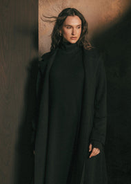 Drift Tailored Coat Black