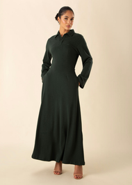 Castello Dress Dark Green