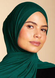 Premium Jersey Hijab Bottle Green