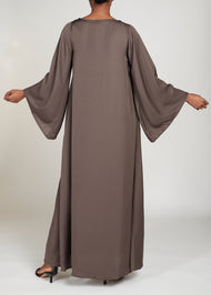 Bell Sleeve Abaya Olive | Abayas | Aab Modest Wear