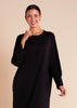 Relaxed Fit Abaya Black