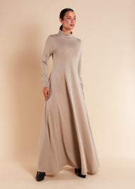 Seam Flared Abaya Cashmere