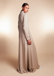 Seam Flared Abaya Cashmere - Final Sale