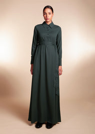 Shirted Maxi Dark Green