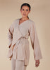 Side Wrap Co-Ord Beige