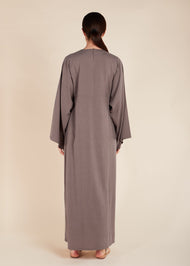 Simple Seam Abaya Coffee