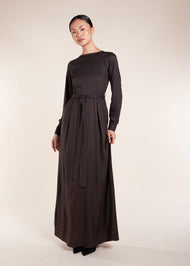 Skirted Abaya Charcoal