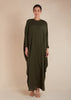 Soft Mesh Kaftan Olive