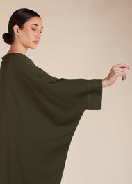 Soft Mesh Kaftan Olive