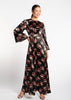 Soft Satin Floral Maxi