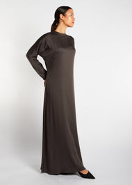 Soft Seam Abaya Charcoal