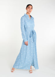 Blue Sky Polka Maxi