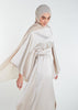 Silk Feel Kaftan Ivory