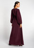 Sweetheart Neck Maxi Plum