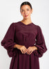 Sweetheart Neck Maxi Plum