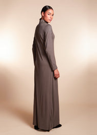 Turtle Neck Maxi Dark Grey