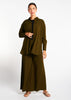 Wide Leg Trousers Olive