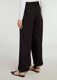 Mid Flare Trousers Black