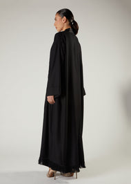Tassel Hem Open Abaya