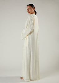 Cotton Peony Open Abaya