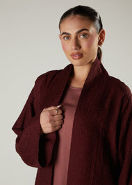 Textured Plum Kimono