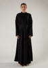 Shutter Pleat Abaya Black