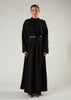 Shutter Pleat Abaya Black