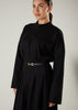 Shutter Pleat Abaya Black