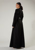 Shutter Pleat Abaya Black