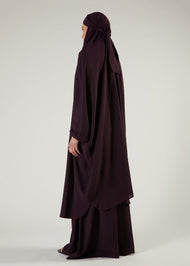 Khimar & Skirt Set Plum