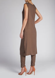 Slip Dress Dark Taupe