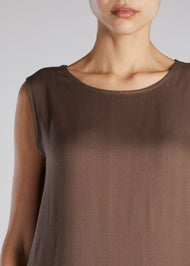 Slip Dress Dark Taupe