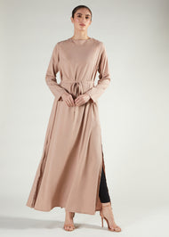 A Line Abaya Nude