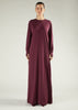Long Tee Abaya Winter Berry