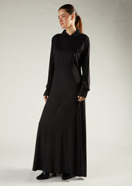 Trench Abaya Black