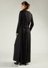 Cowl Neck Abaya Black