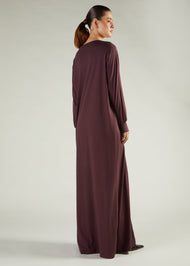 Long Tee Abaya Brown