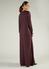 Long Tee Abaya Brown