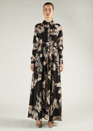 Leaf Print Maxi