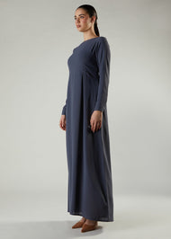 Skirt Pleat Abaya Blue