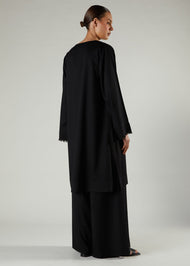 Stair Lace Midi Black