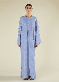 Single Pleat Kaftan Blue