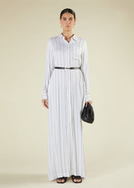 Long Cotton Shirt Dress