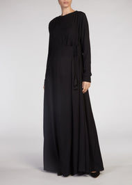 Black Wrap Abaya