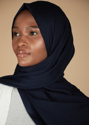 Navy Organic Cotton Hijab | Hijabs | Aab Modest Wear